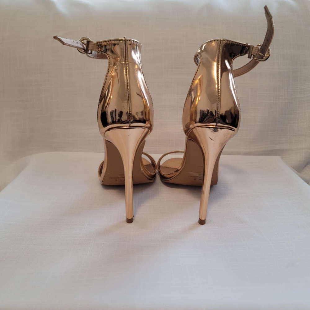 Charlotte Russe Rebekah, open toe Stiletto, cooper color 5' heal - Picture 4 of 9